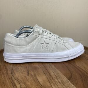 Converse One Star Suede Womens White Cream Size 7.5 Low Top Shoes